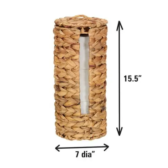 Household Essentials Wicker Toilet Paper Roll Holder {4}