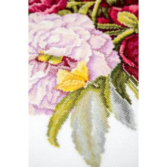 Luca-S Bouquet with Peonies Counted Cross Stitch Kit {9}
