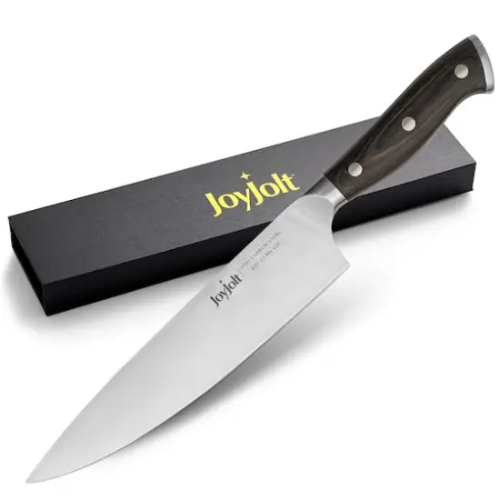 JoyJolt&reg; 8" High Carbon Steel Chef Knife {8}