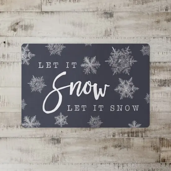 Let It Snow 27x18 Floor Mat {3}