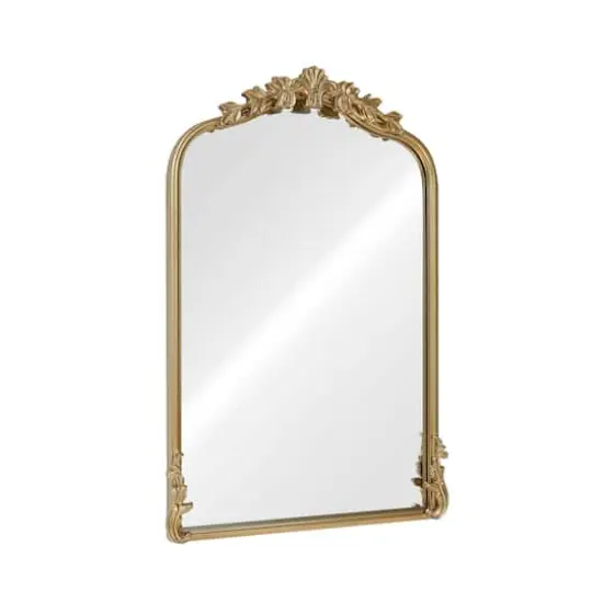 18" x 27" Ornate Arch Wall Mirror in Gold Metal Frame by Ashland&reg; {7}