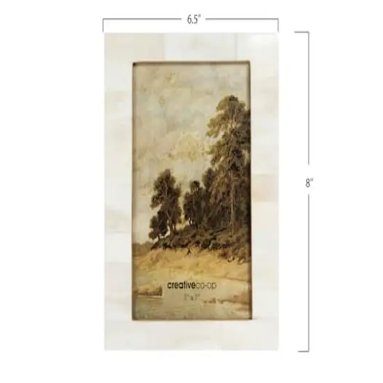 Hello Honey&reg; White & Beige 5" x 7" Photo Frame {4}