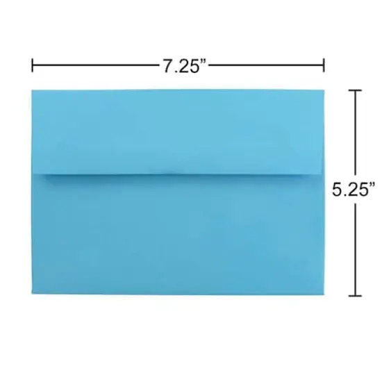 JAM Paper A7 Colored Invitation Envelopes, 50ct. Blue {6}