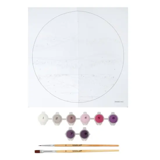 8" Mountain Paint-by-Number Plywood Surface Kit by Artist's Loft&reg; {4}