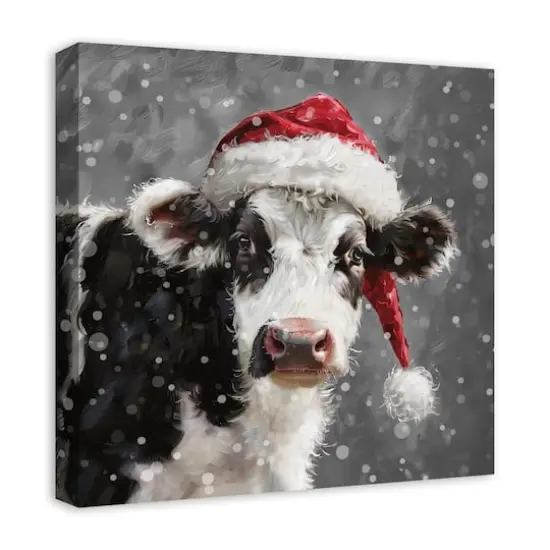 Christmas Town Square 24" x 24" Canvas Wall Art {3}