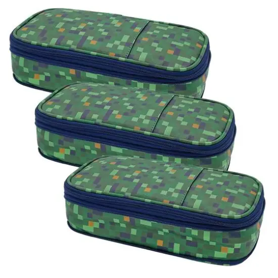 Teacher Created Resources Pixels Pencil Cases, 3ct. {1}