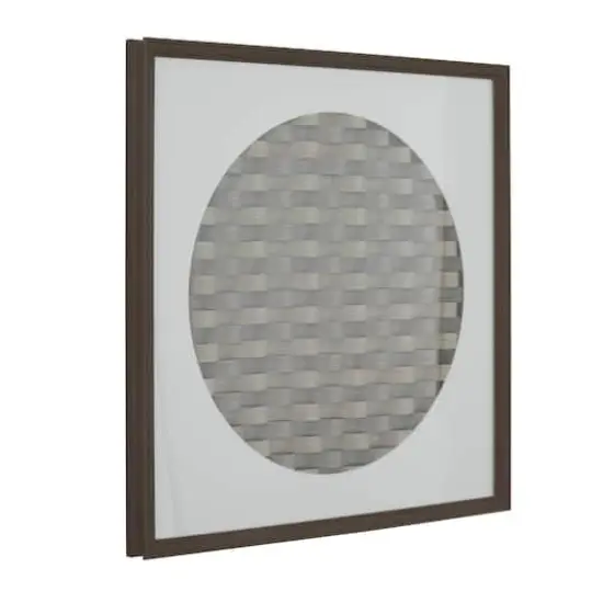 Dark Brown Wood Contemporary Shadow Box, 24" x 2" x 24" {3}