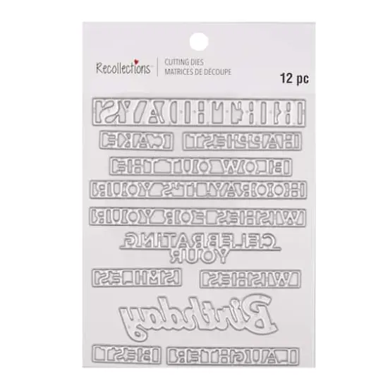 Birthday Sentiments Cutting Die Set by Recollections&trade; {4}