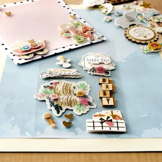 Pink Hello Baby Stickers by Recollections&trade; {5}