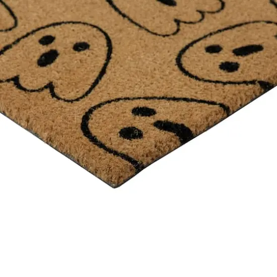 Natural Coir Boo with Ghosts Halloween Doormat {5}