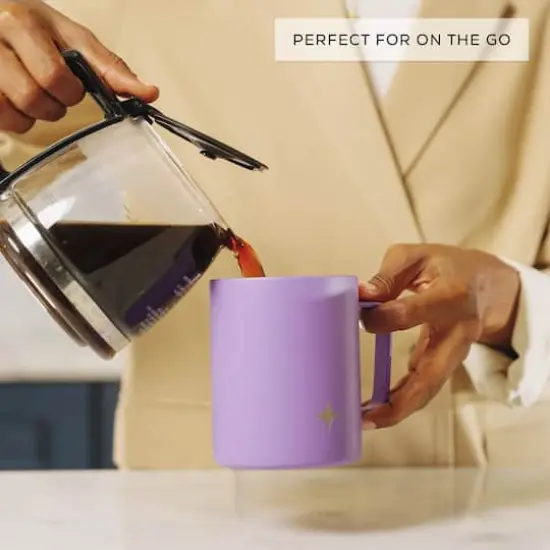 JoyJolt&reg; 12oz. Vacuum Insulated Tumbler With Lid & Handle Blue {6}