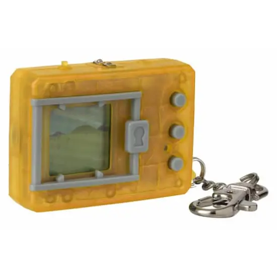 Bandai Translucent Yellow Original Digimon Digivice Virtual Pet {1}