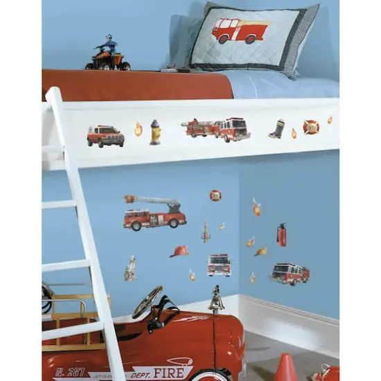 RoomMates Fire Brigade Peel & Stick Wall Decals {3}