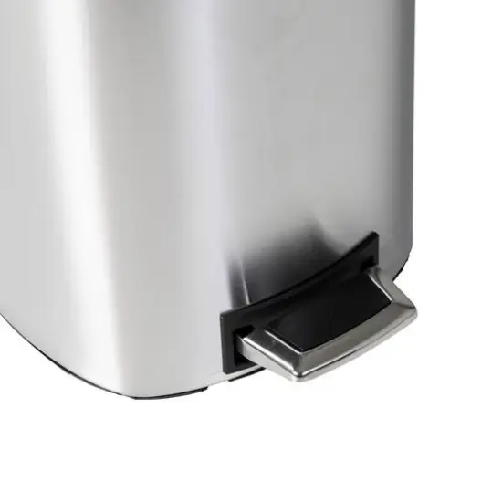 Honey Can Do 12-Liter Stainless Steel Step Trash Can {7}
