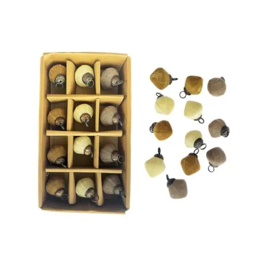 Hello Honey&reg; 1" Boxed Flocked Glass Ornament Set {1}