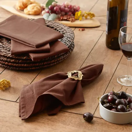 DII&reg; Oversized Napkin, 6ct. Bark Brown {6}