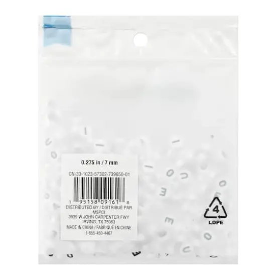 7mm Vowel Alphabet Beads, 340ct. by Creatology&trade; {5}