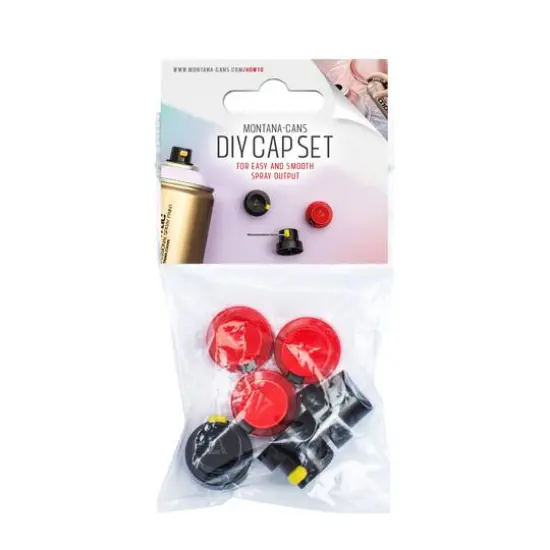 Montana Cans Red & Black DIY Cap Set {1}