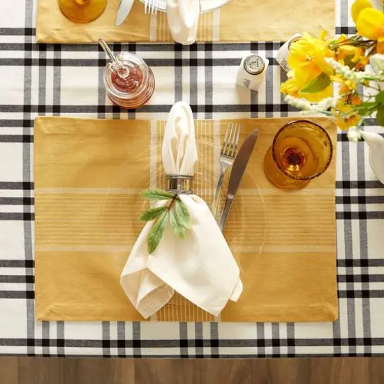DII&reg; Fiesta Curry Check Placemats, 6ct. {4}