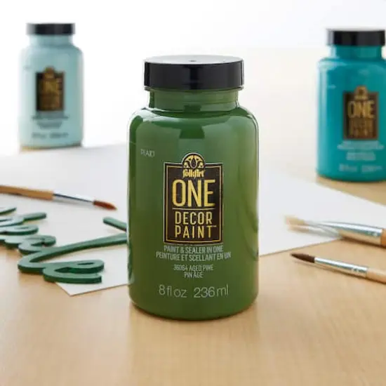 FolkArt&reg; One D&eacute;cor Paint&trade;, 8oz. Aged Pine {3}
