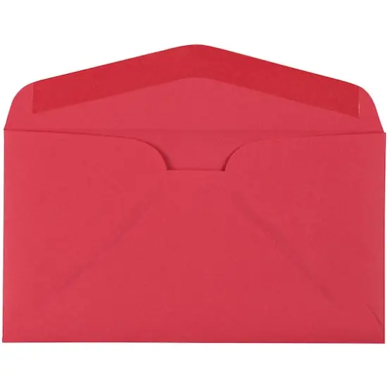JAM Paper 3.625" x 6.5" Red Premium Commercial Envelopes, 50ct. {3}