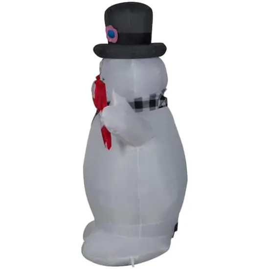 3.5ft. Airblown&reg; Inflatable Frosty the Snowman with Candy Cane {4}