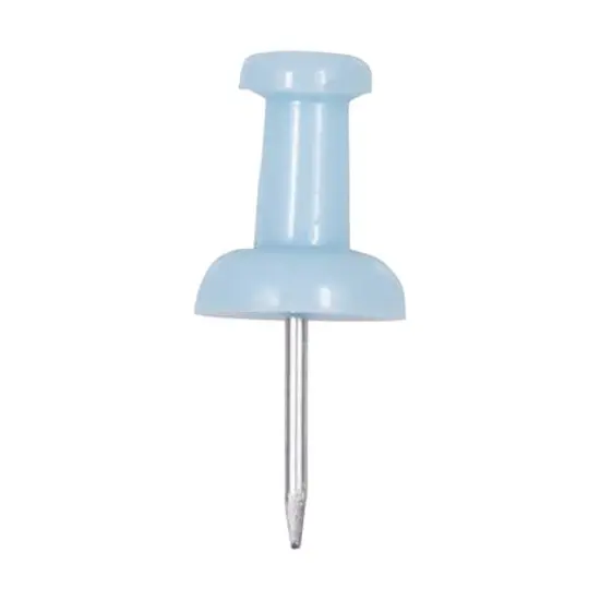 JAM Paper Colorful Standard Push Pins, 100ct. Baby Blue {4}