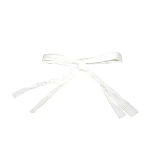JAM Paper 0.25" 2 Strand Raffia Twist Tie Bows, 100ct. White {1}