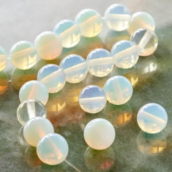 Opal Moonstone Glass Round Beads, 10mm by Bead Landing&trade; {3}