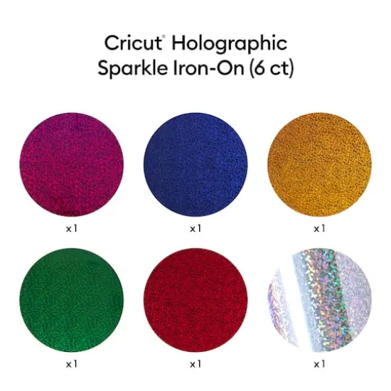 Cricut&reg; Holographic Sparkle Iron-On Sampler, Ultimate {3}