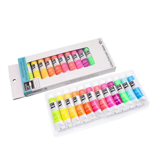 12 Color Neon Acrylic Paint Set by Artist's Loft&trade; Necessities&trade; {6}