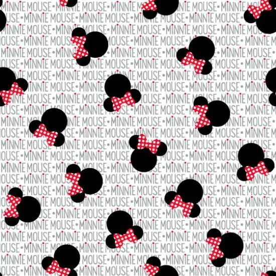 Springs Creative Disney&reg; Minnie Mouse Heads on White Cotton Fabric {4}