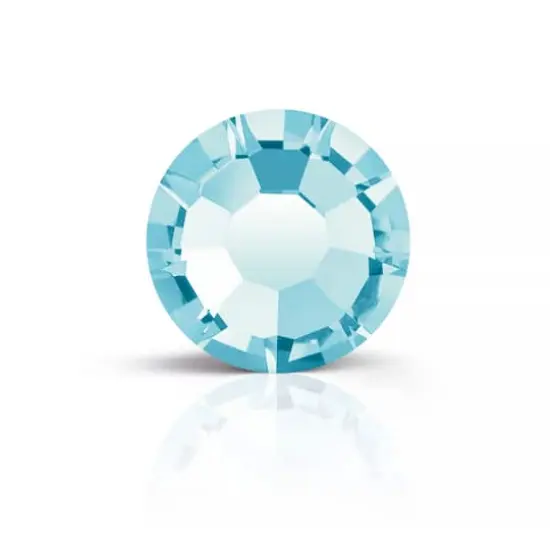 Preciosa MAXIMA SS7 Flat Back Czech Crystals, 144ct. Aqua Bohemica {1}