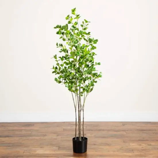 5ft. Artificial Heart Shaped Ficus Leaf Tree {7}