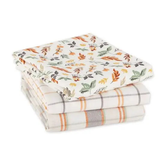 DII&reg; Crisp Leaves Dishtowel Set {3}
