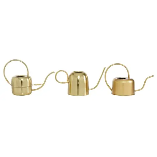 Gold Metal Glam Watering Can Set {1}