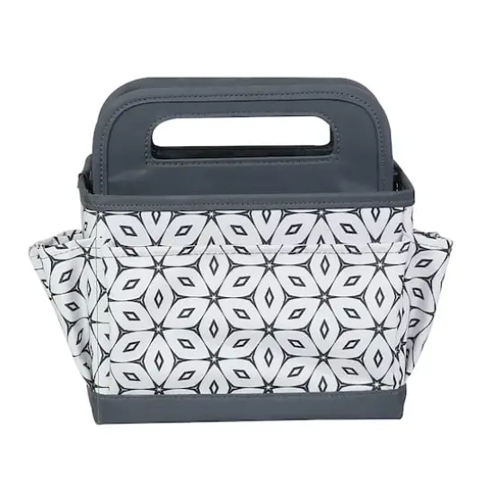 Everything Mary Geometric Gray & White Craft Caddy {3}