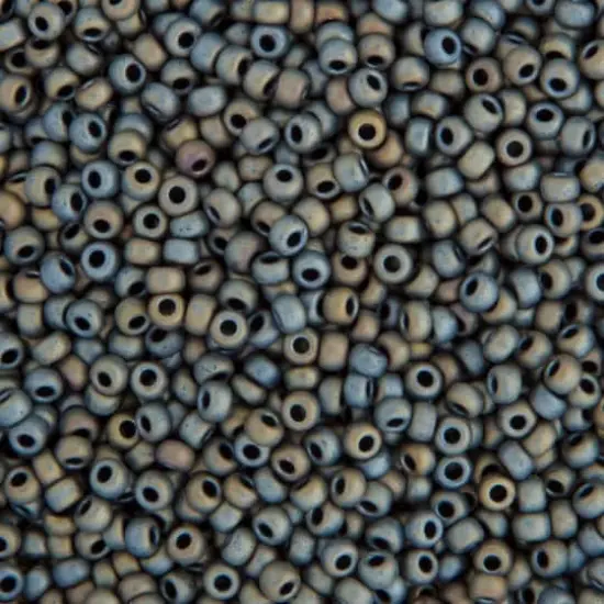 Miyuki&reg; 11/0 Glass Seed Beads, 22g Tawny Gray Matte Metallic {1}