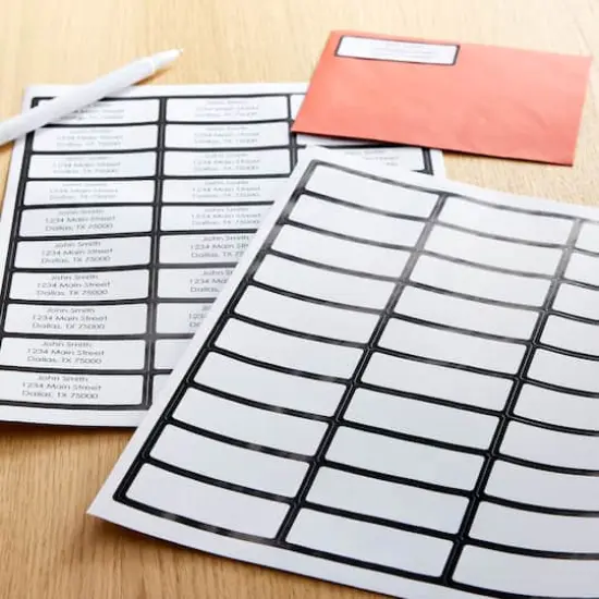 Black Border Address Label Stickers by Recollections&trade; {3}