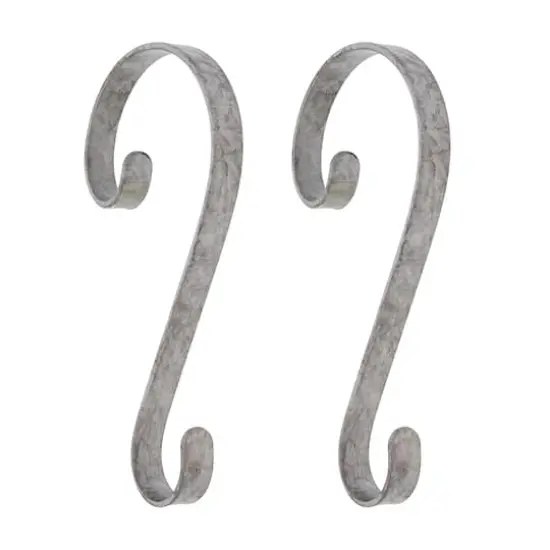 Haute Decor Stocking Scroll&reg; Galvanized Stocking Holders, 2ct. {1}
