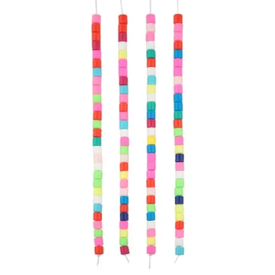 Multicolor Clay Tube Beads, 5.8mm by Bead Landing&trade; {4}