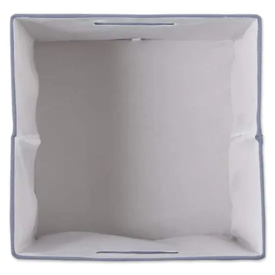 DII&reg; 11" Polyester Solid Storage Cube Stonewash Blue {6}