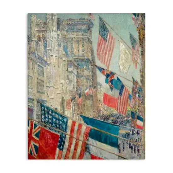 Stupell Industries Classic Americana Flags Canvas Wall Art {1}