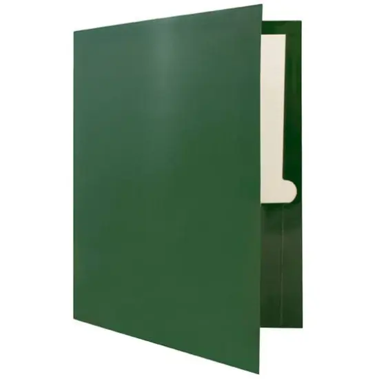 JAM Paper Laminated 2-Pocket Glossy Folders, 6ct. Green {6}