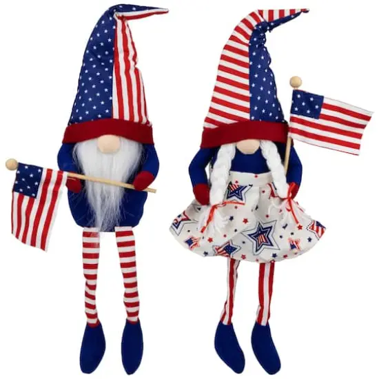 21" Stars & Stripes Patriotic Gnome Set {1}
