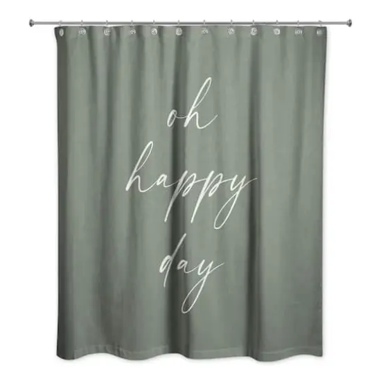 Oh Happy Laundry Day 71" x 74" Shower Curtain {3}