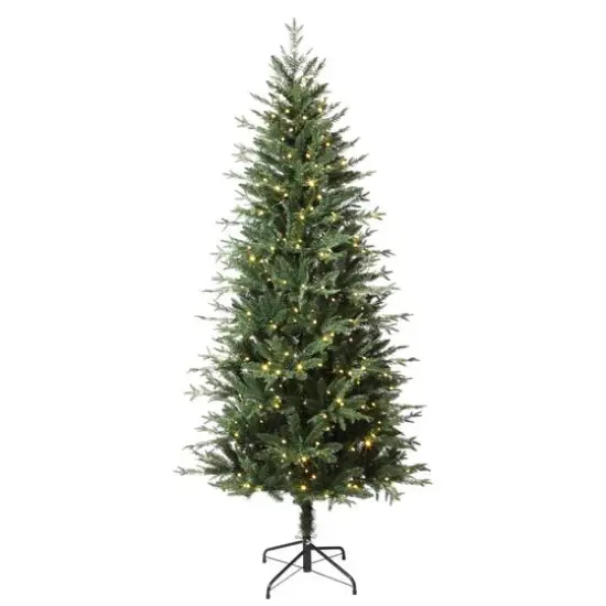 6.5ft. Pre-Lit Ashville Fir Artificial Christmas Tree, Color Changing LED Lights {3}