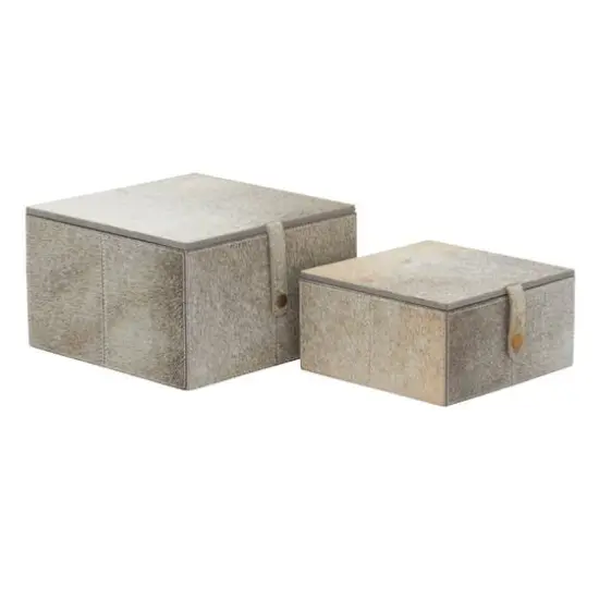 Gray Leather Natural Box Set, 8" & 10" {4}