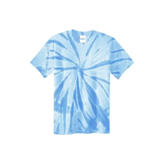 Port & Company&reg; Youth Tie-Dye T-Shirt Light Blue {1}