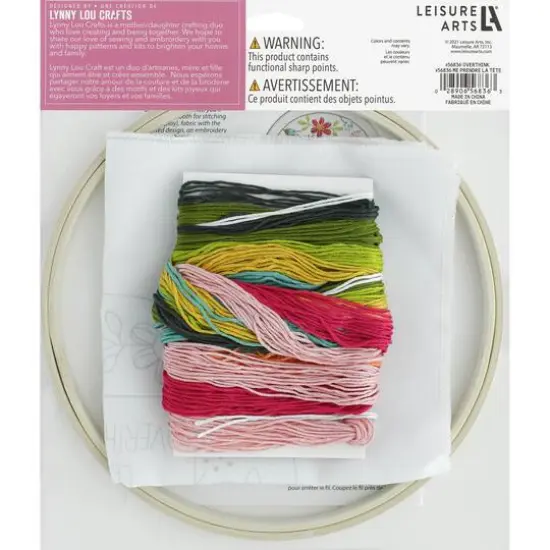 Leisure Arts&reg; 8" Overthink Embroidery Kit {3}